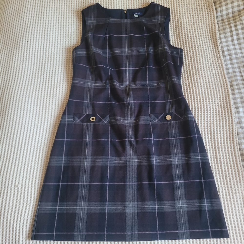 ❤️Plaid Sheath Dress Preppy Academia Gilmore Girls Fall Vibes